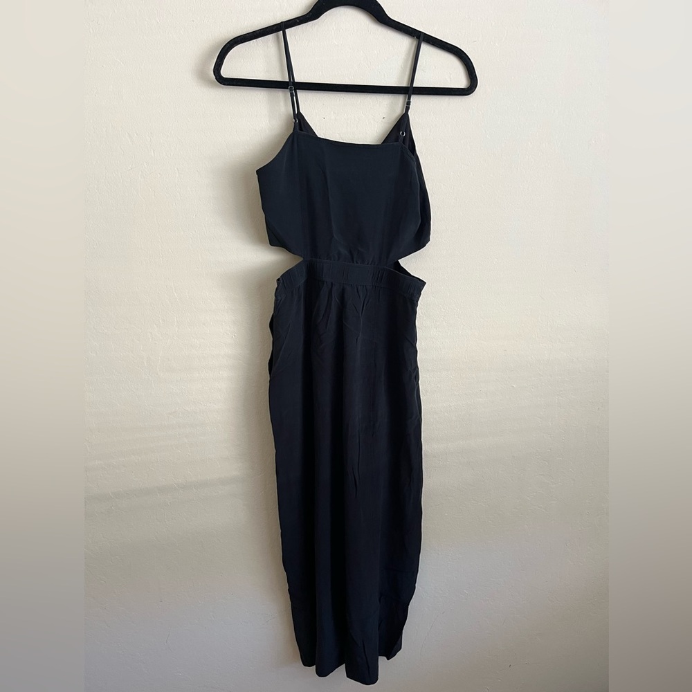 Madewell black silk jumpsuit - Picture 3 of 4